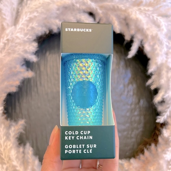 Starbucks Accessories - 🔥SALE✨NEW💙Starbucks Ombre Studded Blue Cold Cup Keychain 2023🧜‍♀️